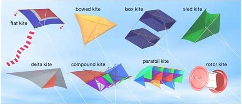 Different types of kites